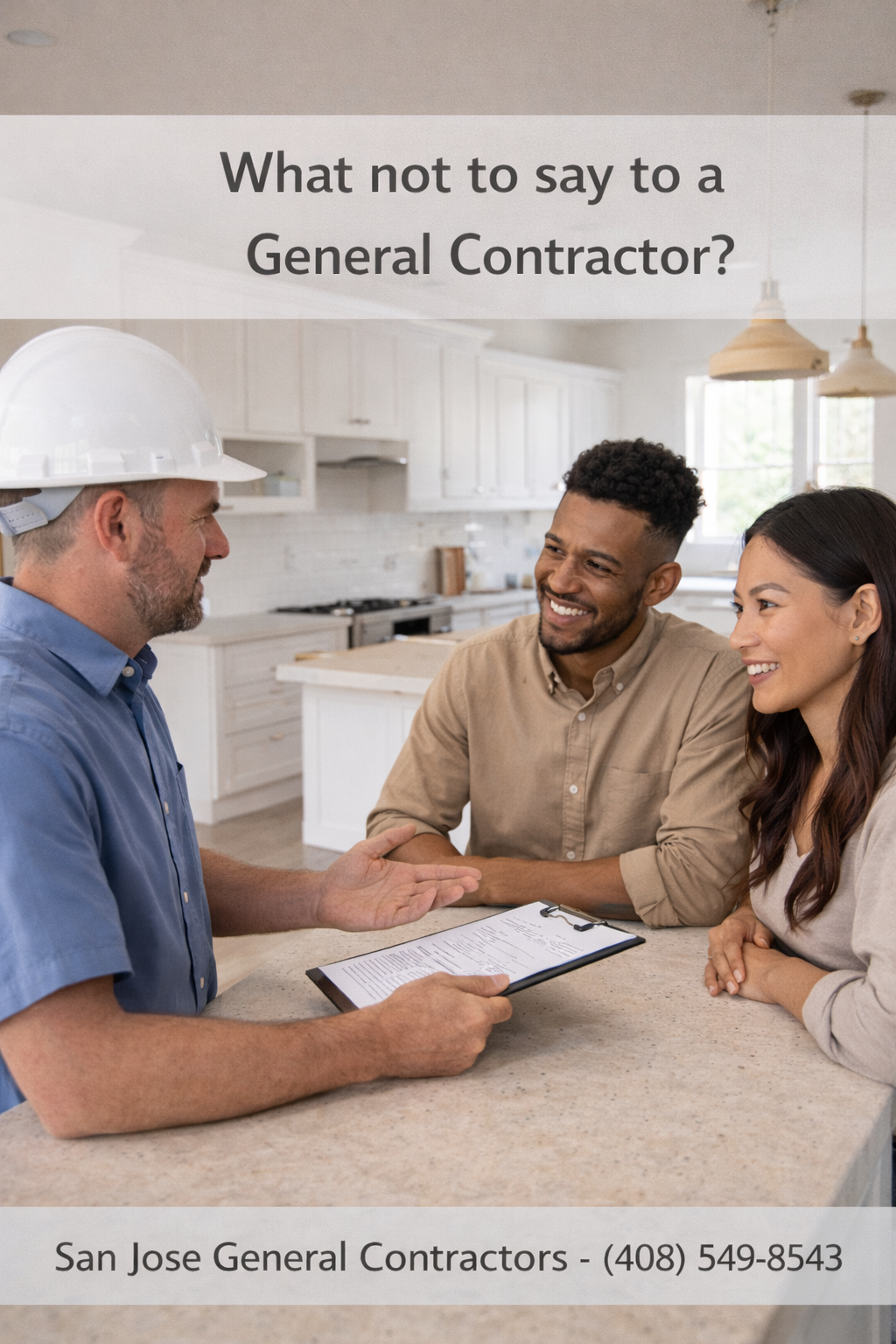 San Jose general contractor managing a residential renovation project