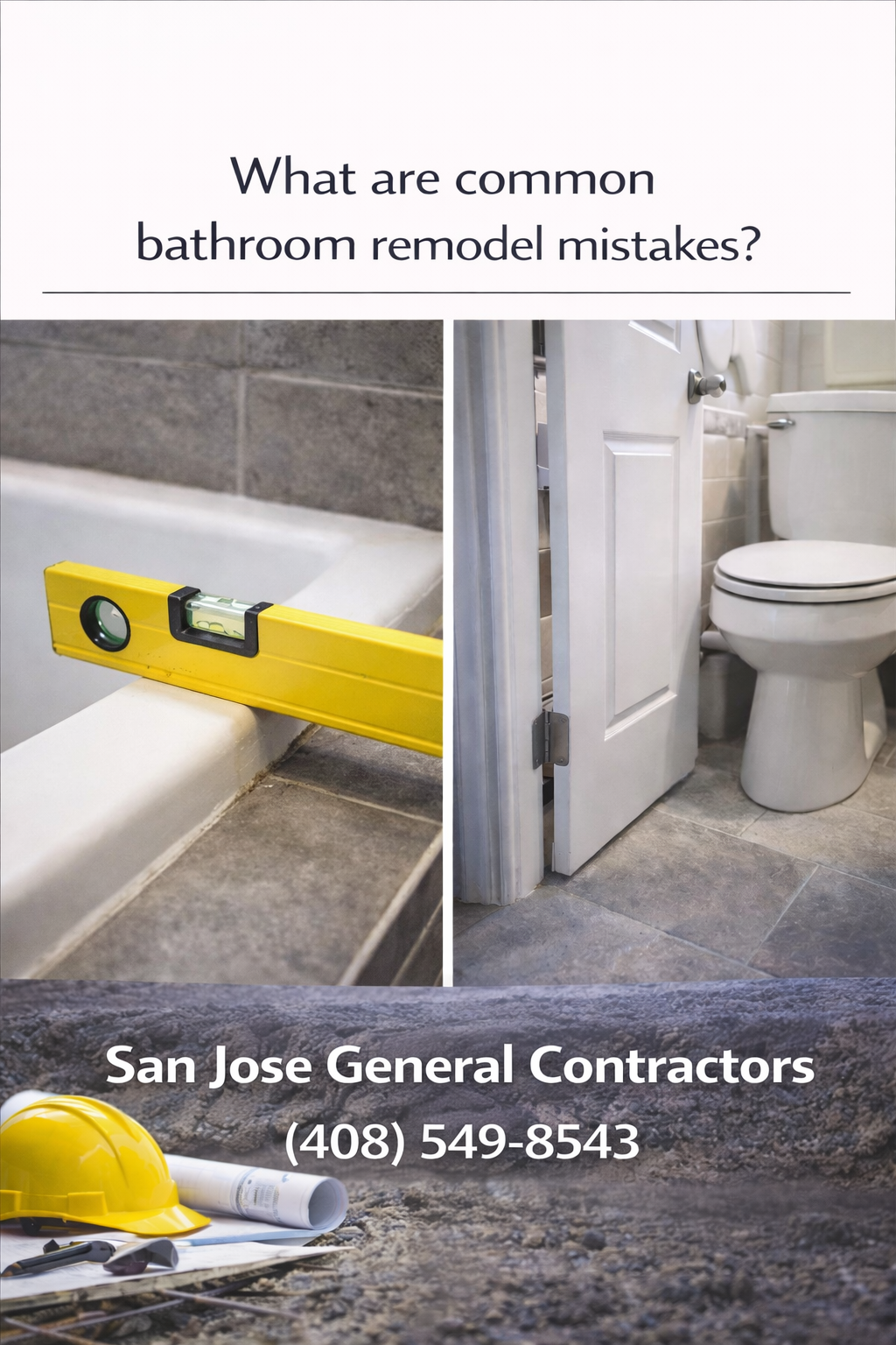 Bathroom remodel in progress showing tile work and plumbing installation